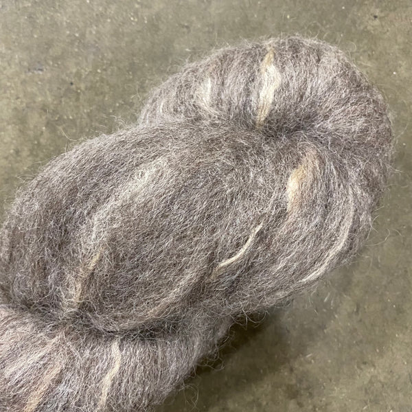 80% Merino X Cormo X Lincoln X Wensleydale "Kasha" 20% Tussah Silk Roving