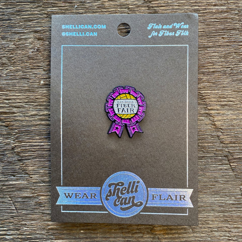Bay Area Fiber Fair Shelli Can Enamel Pin