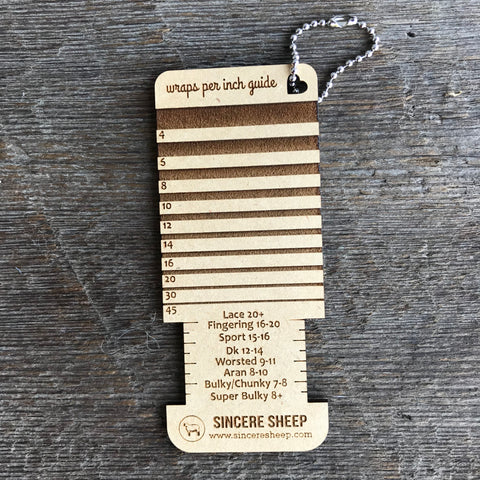 Wooden Wraps-Per-Inch Guide