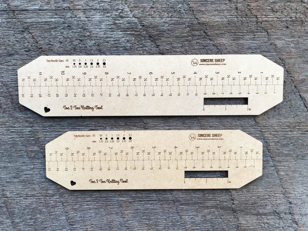 Wooden Sock Ruler