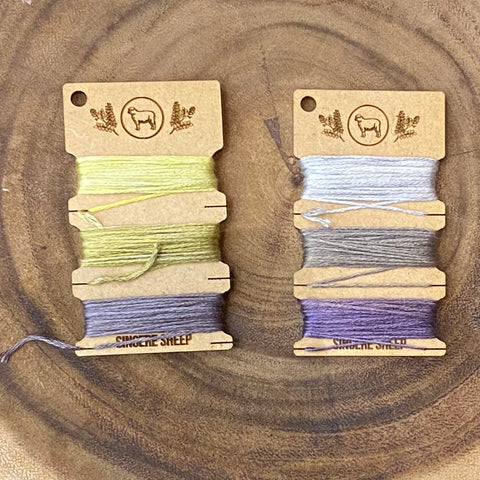 Silk Embroidery Thread on Wooden Bobbin