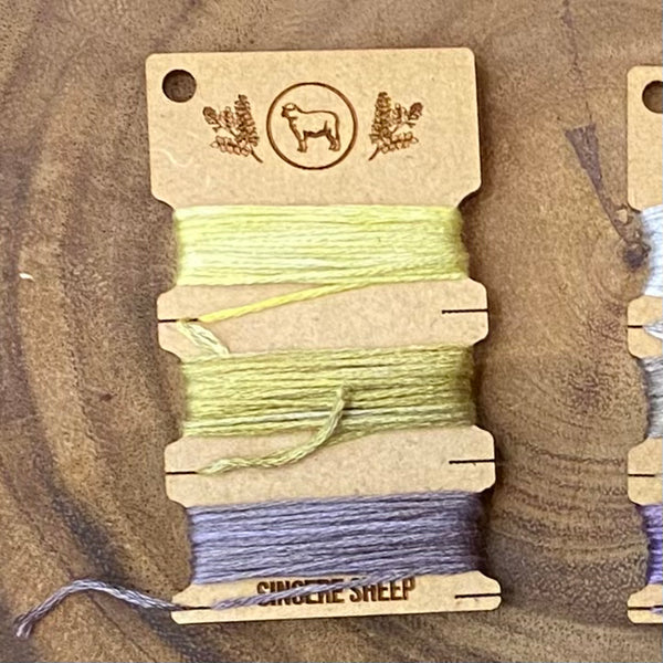 Silk Embroidery Thread on Wooden Bobbin