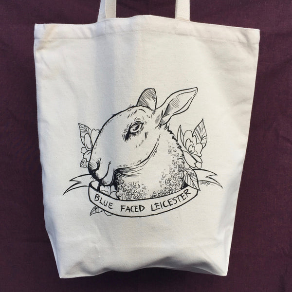 Individual Sheep Breed Organic Cotton Tote Bag