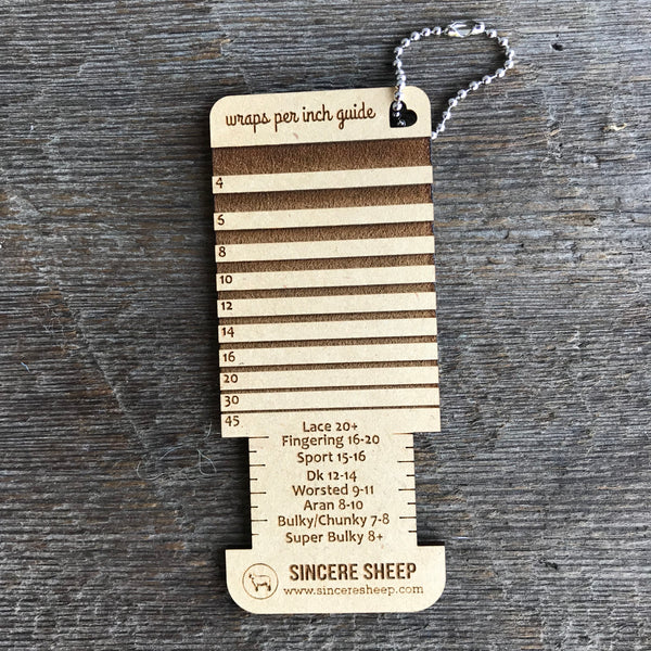Wooden Wraps-Per-Inch Guide