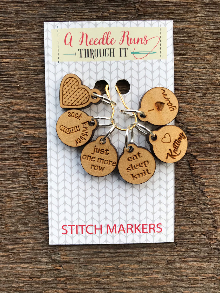 Write-On Eraseable Stitch Markers for Crocheting & Knitting